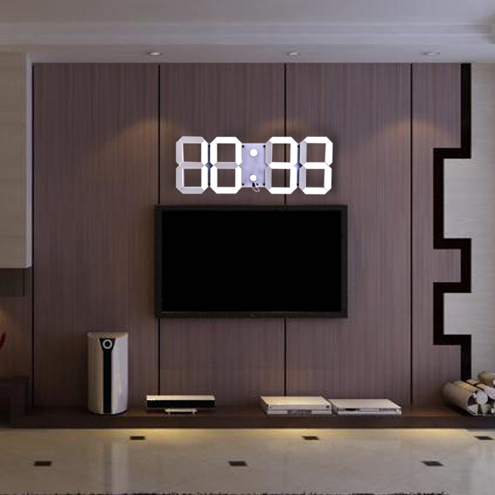 3D LED Digital Wall Clock