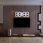 3D LED Digital Wall Clock