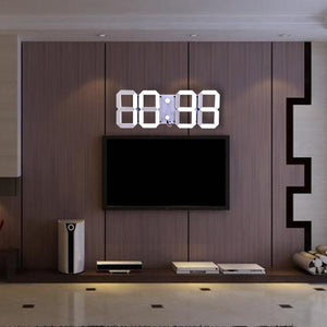 3D LED Digital Wall Clock