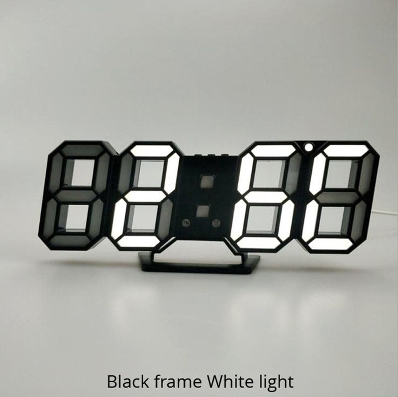 3D LED Digital Wall Clock
