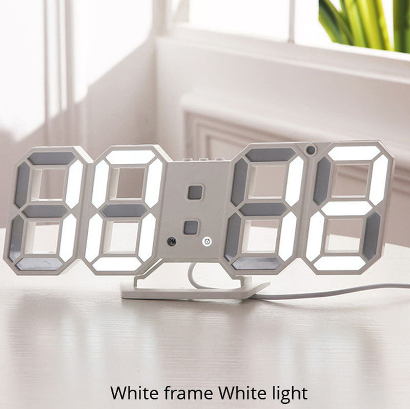 3D LED Digital Wall Clock