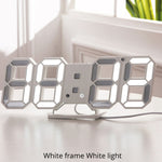 3D LED Digital Wall Clock