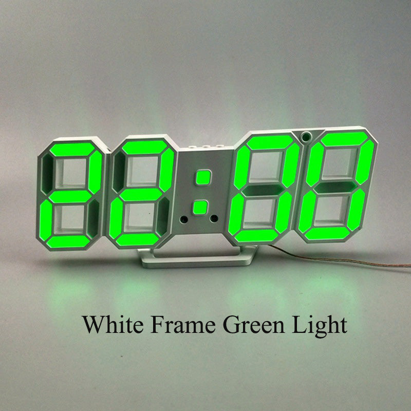 3D LED Digital Wall Clock