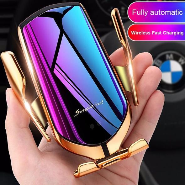 Automatic Clamping Wireless Fast Car Charger