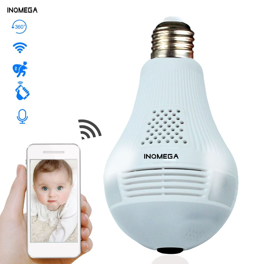 360° Panoramic Camera Light Bulb