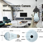 360° Panoramic Camera Light Bulb