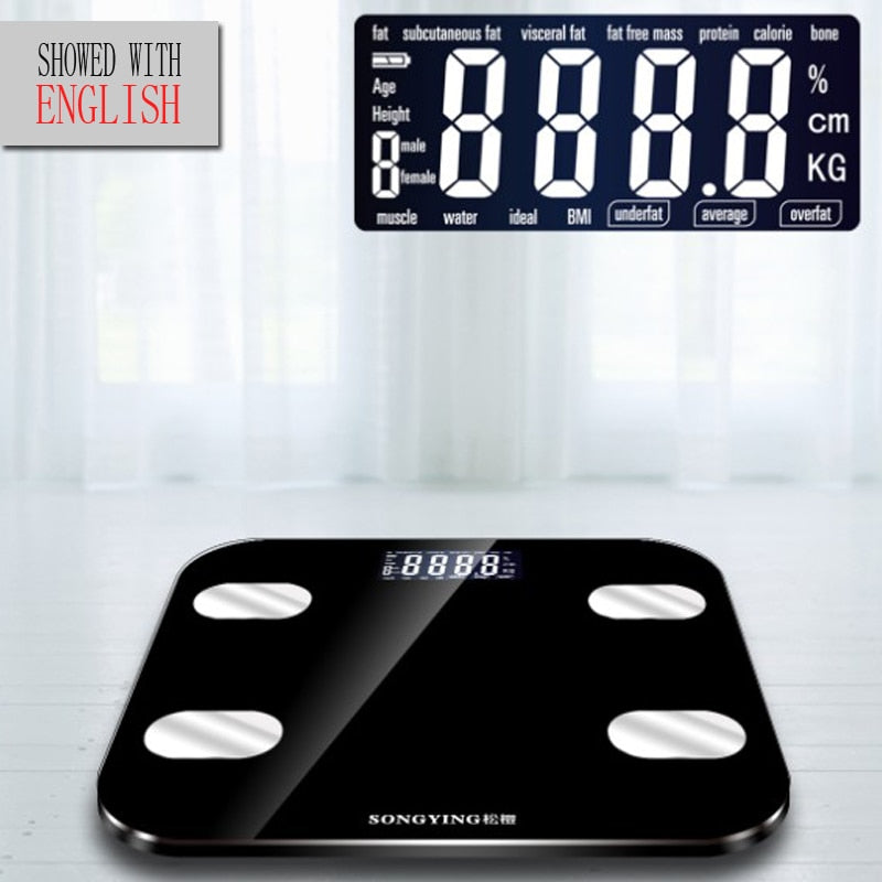 Smart BMI Body Fat Digital Scale