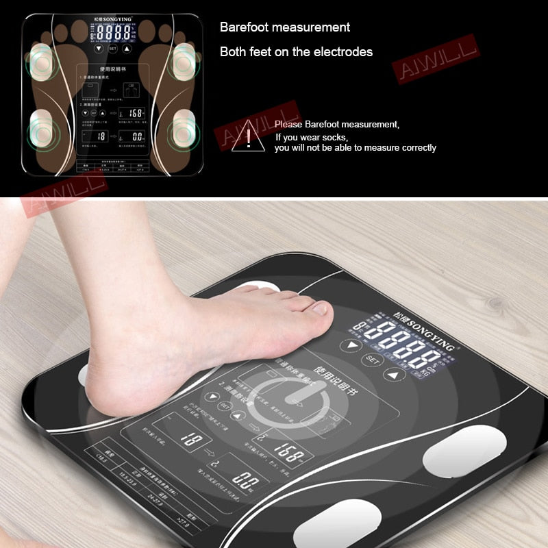 Smart BMI Body Fat Digital Scale