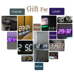 3D LED Digital Wall Clock