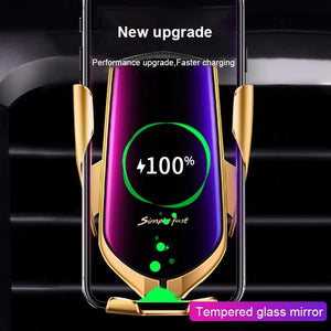 Automatic Clamping Wireless Fast Car Charger