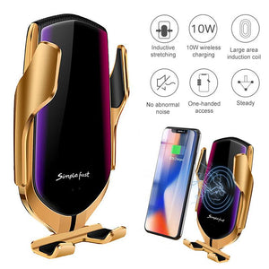 Automatic Clamping Wireless Fast Car Charger