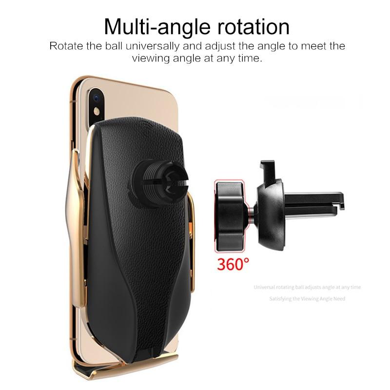 Automatic Clamping Wireless Fast Car Charger